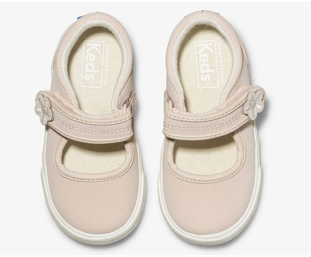 Keds Kids Slip Ons Pink - Ella Mary Jane - 890GLOPTU